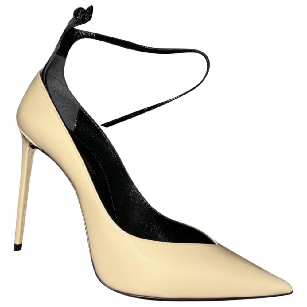 Brand new with box nude/beige and black saint laurent pumps